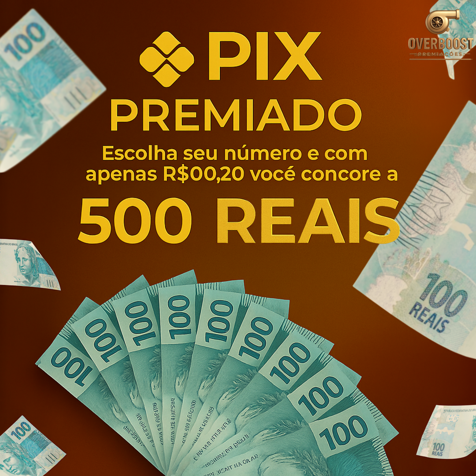 500 REAIS NO PIX